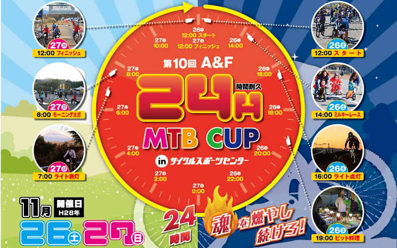 A&F 24時間耐久 MTB CUP inサイクルスポーツセンター